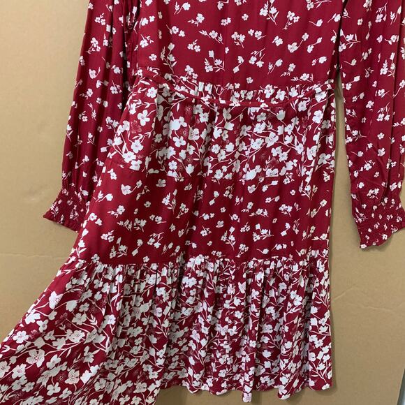 FAT FACE LEXI Poppy Meadow Dress Scarlet Red USA Sz 2 NWT - Picture 6 of 11